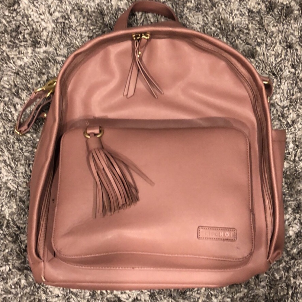 Skip Hop Greenwich Diaper Backpack in Rose/Pink